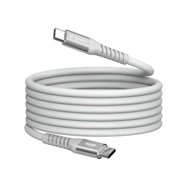 Verbatim Sync&Charge USB-C/USB-C 60W Magnetic cable 1,2m Grey