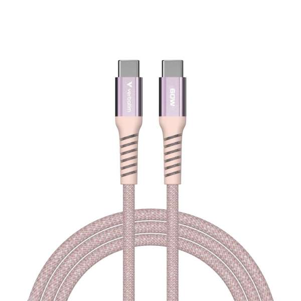Verbatim Sync&Charge USB-C/USB-C 60W Magnetic cable 1,2m Pink