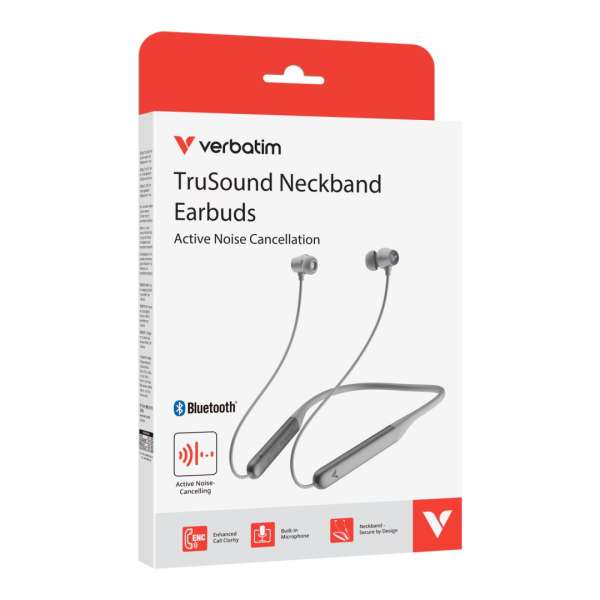 Verbatim TruSound ANC Neckband Headset Grey