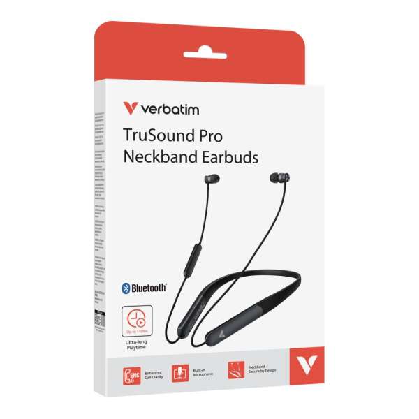 Verbatim TruSound Pro Neckband Headset Black
