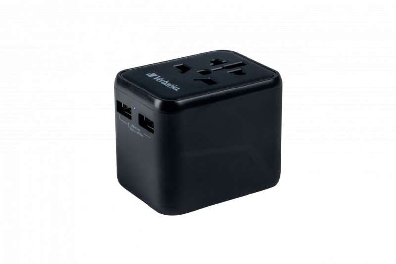 Verbatim Universal Travel Adapter UTA-03 Plug with USB-C PD & QC, 2 x USB-C & 2 x USB-A ports