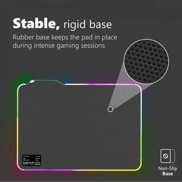 VERTUX Fluxpad Egérpad Black
