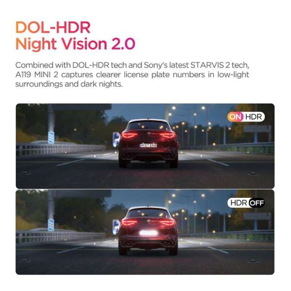 VIOFO A119 MINI 2 Dash Camera Black