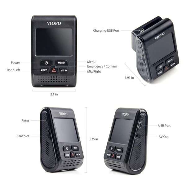 VIOFO A119 V3 Car Dash Cam Black