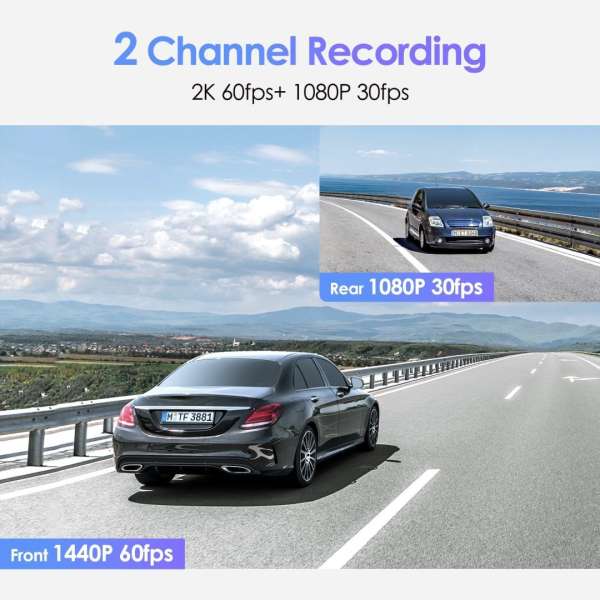 VIOFO A129 Plus Duo Dual Channel Dash Cam Black