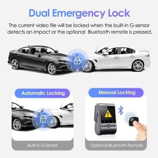VIOFO A129 Plus Duo Dual Channel Dash Cam Black