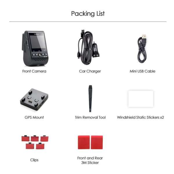 VIOFO A129 Pro Dash Cam Black