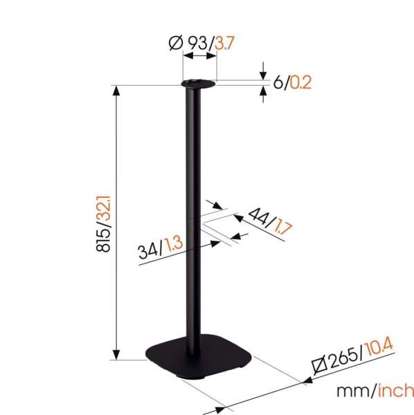 Vogel's SFS 4113 Sonos speaker stand for Era 100 Black