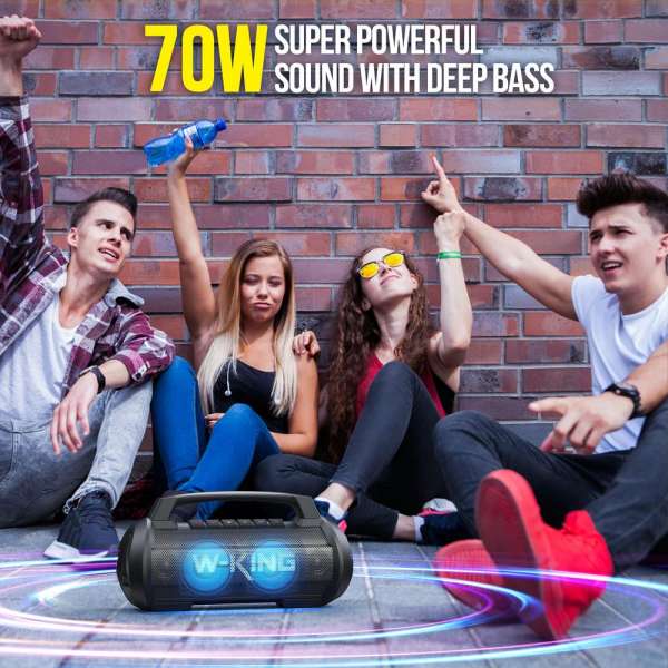 W-King D10 Bluetooth Speaker Black