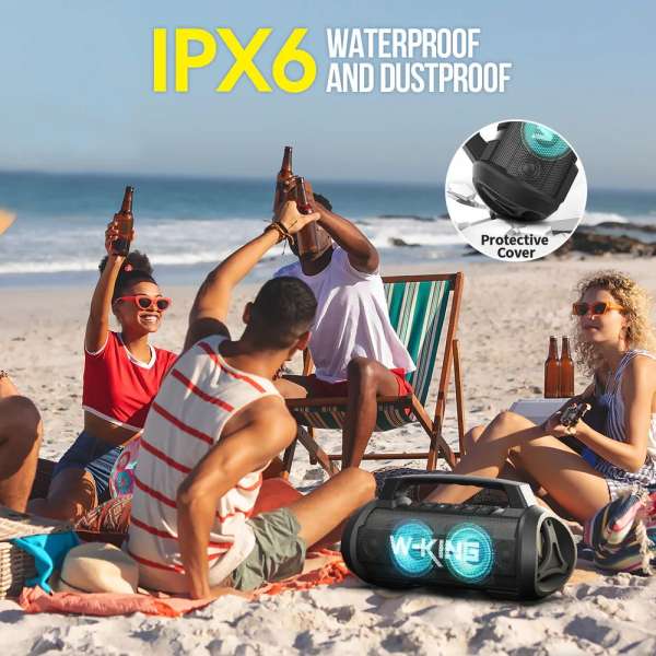 W-King D10 Bluetooth Speaker Black