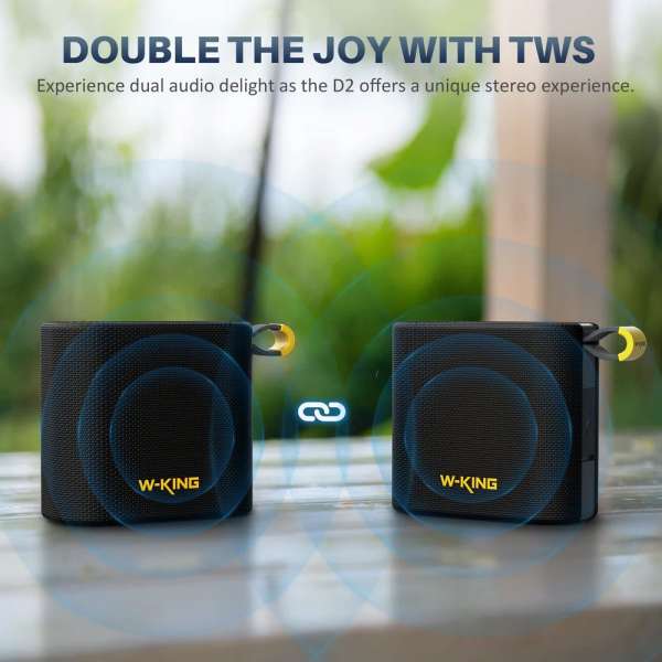 W-King D2 Bluetooth Speaker Black
