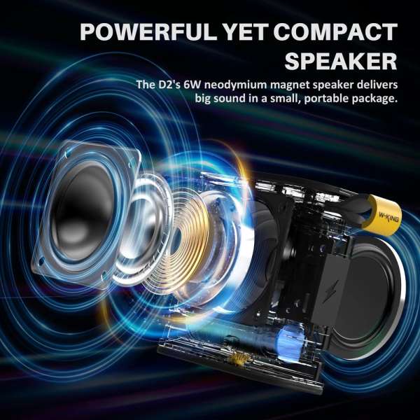 W-King D2 Bluetooth Speaker Black