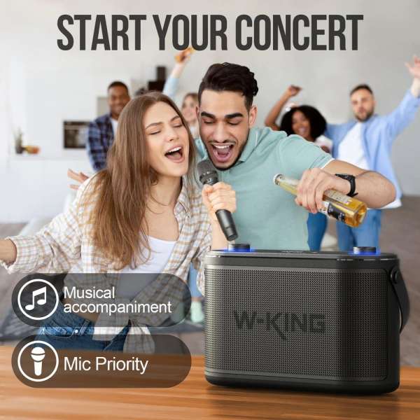 W-King H10 Bluetooth Speaker Black