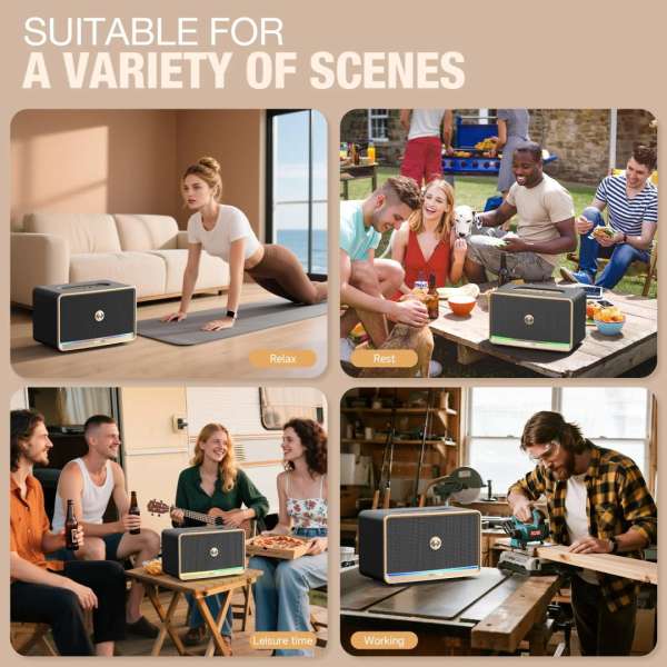 W-King H330 Bluetooth Speaker Black