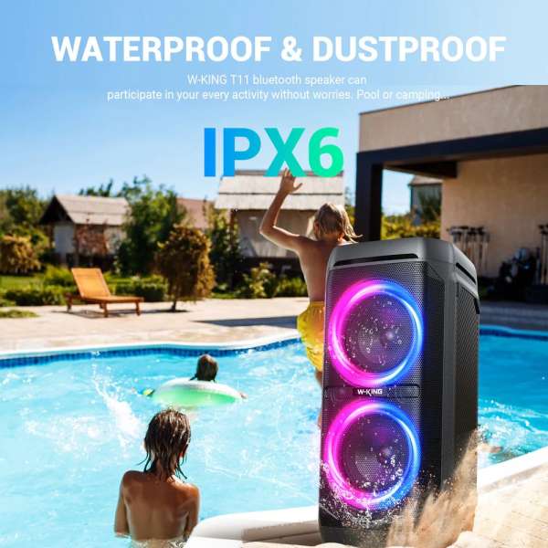 W-King T11 Bluetooth Speaker Black