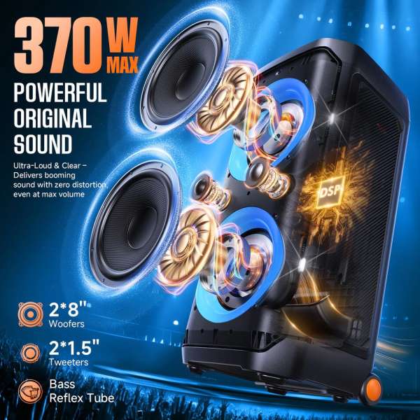 W-King T12 Bluetooth Speaker Black