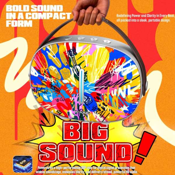 W-King T8 II Bluetooth Speaker Painting