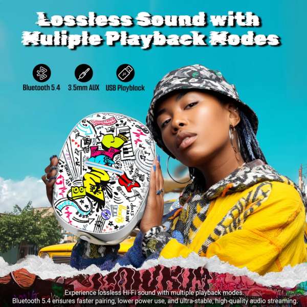 W-King T8 II Bluetooth Speaker Graffiti