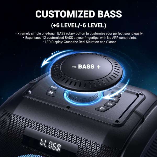 W-King T9 Pro Bluetooth Speaker Black