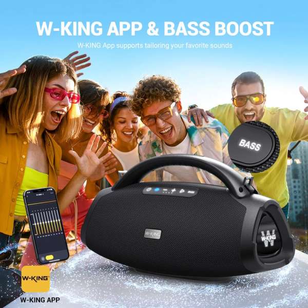 W-King X20 Bluetooth Speaker Black