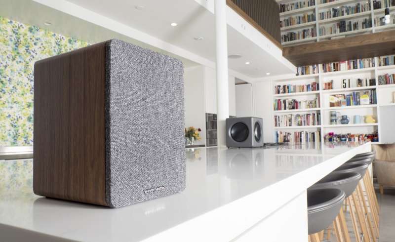 wavemaster Base Bluetooth Speaker System Wood/Grey