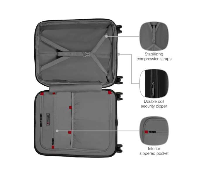 Wenger Syntry Carry-On Case with Laptop Compartment Black