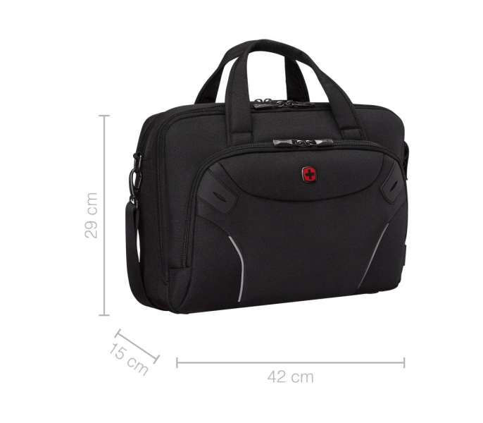 Wenger Cosmic Brief 16" Laptop Briefcase with Tablet Pocket Black