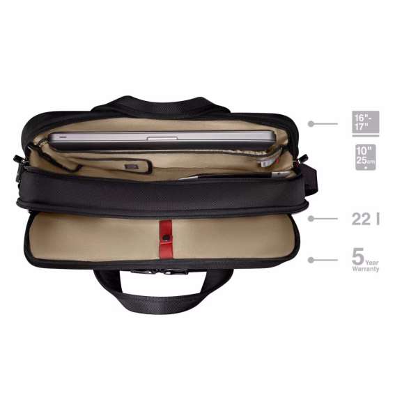 Wenger Icons Meteor 16-17″ Laptop Briefcase Black