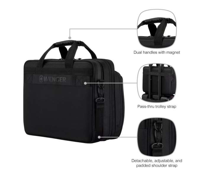 Wenger Legacy Briefcase 16" Black