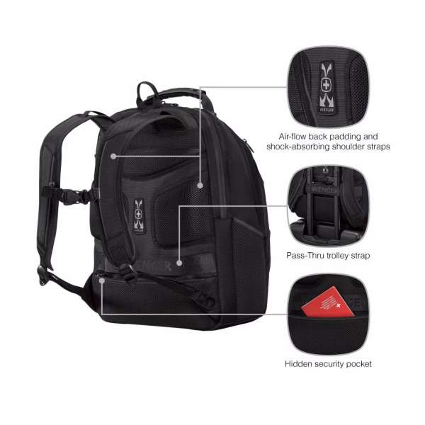 Wenger Legacy Laptop Backpack 16" 24L Black