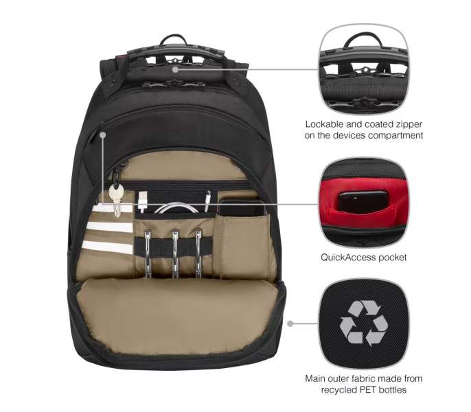 Wenger Legacy Laptop Backpack 16" Black