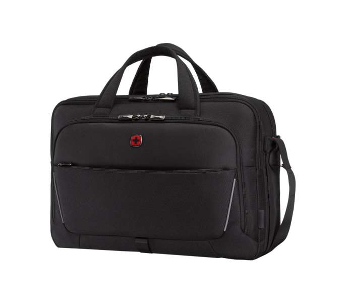 Wenger Meteor Brief 17" Laptop Briefcase with Tablet Pocket Black
