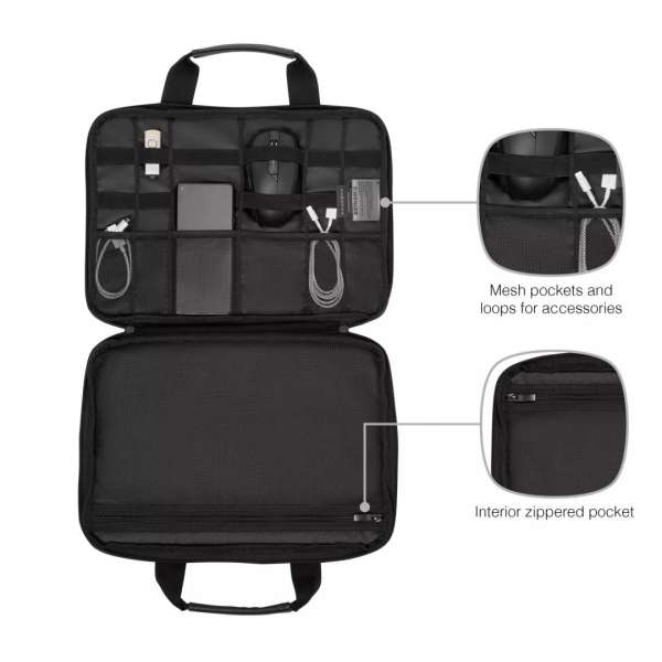Wenger Modern Business Guyde 14" Laptop Sleeve 6L Black