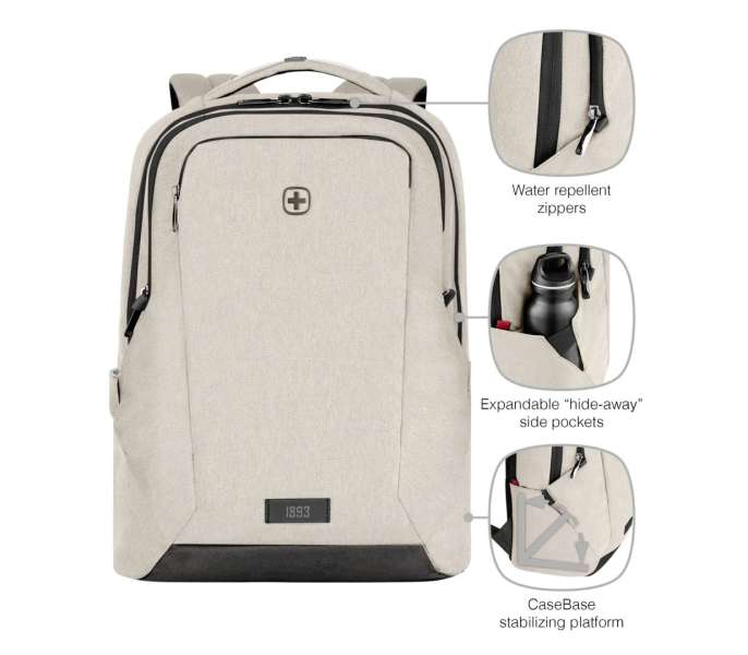Wenger MX Professional Laptop Backpack with Tablet Pocket 16" Sand
