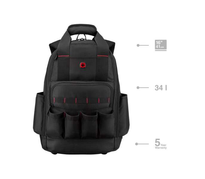 Wenger Tool Advanced Notebook Backback 16" Black