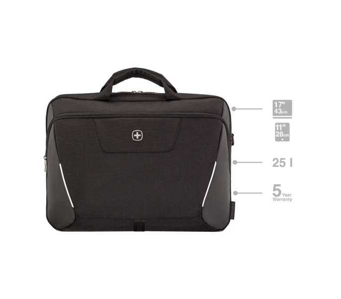 Wenger XE Brief 17 Laptop Briefcase with Tablet Pocket 17" Black