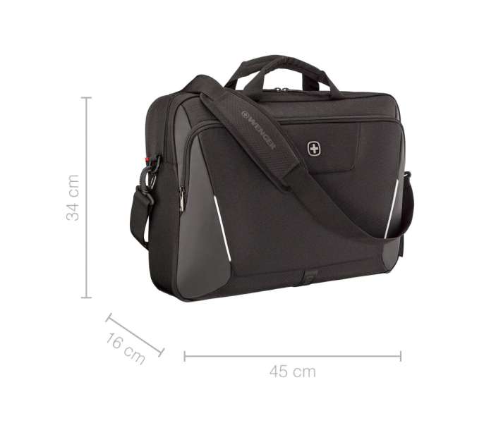 Wenger XE Brief 17 Laptop Briefcase with Tablet Pocket 17" Black