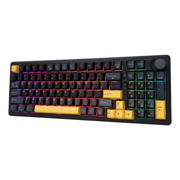 White Shark Excalibur Gaming Wireless Bluetooth Keyboard Black US
