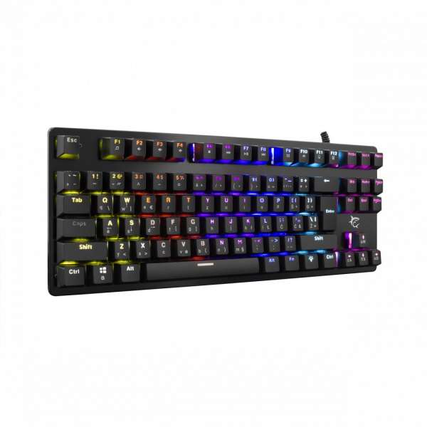 White Shark GK-1925 Spartan RGB Blue Switch Mechanical Keyboard Black US
