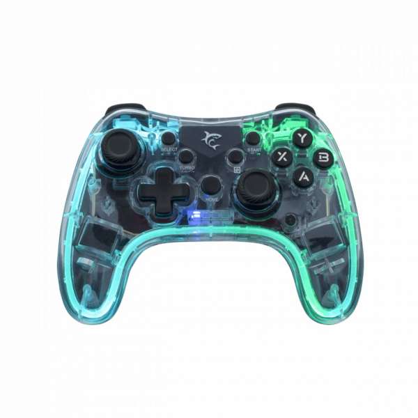 White Shark Legion Bluetooth Gamepad Transparent