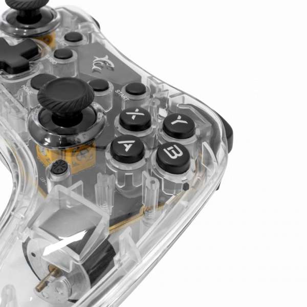 White Shark Legion Bluetooth Gamepad Transparent