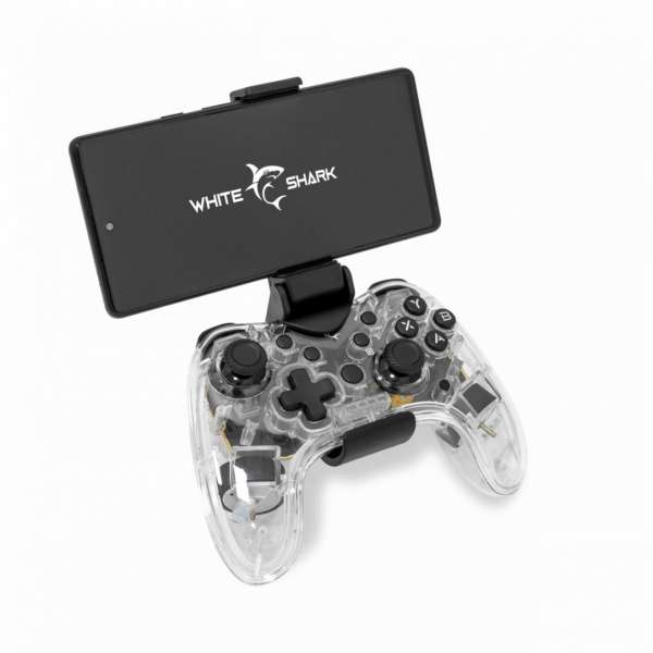 White Shark Legion Bluetooth Gamepad Transparent