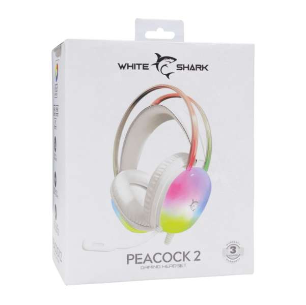 White Shark PEACOCK-2 Gaming Headset White