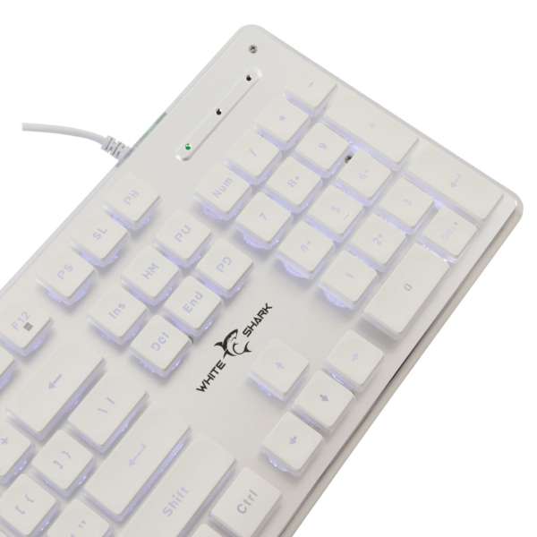 White Shark Tachi Gaming Keyboard White US