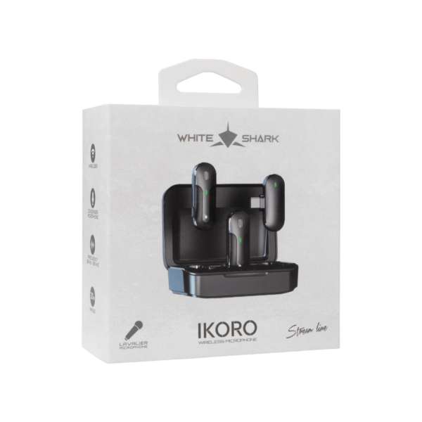 White Shark Tassa Wireless Microphone Black