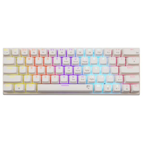 White Shark Wakizashi 2 Red Switches Gaming Keyboard White US