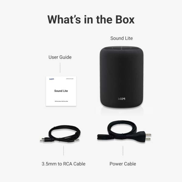 WiiM Sound Lite Speaker Black (2-pack)