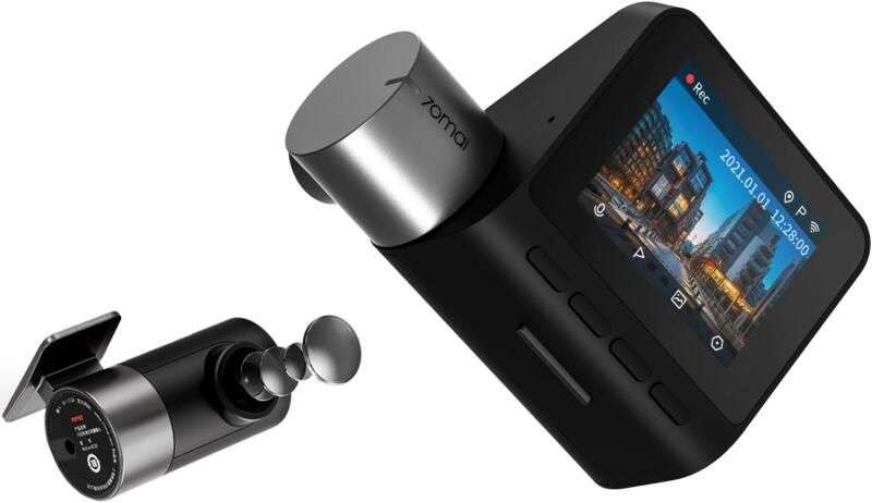 Xiaomi 70mai A500S Dash Cam Pro Plus+ + RC06 Rear Camera Black
