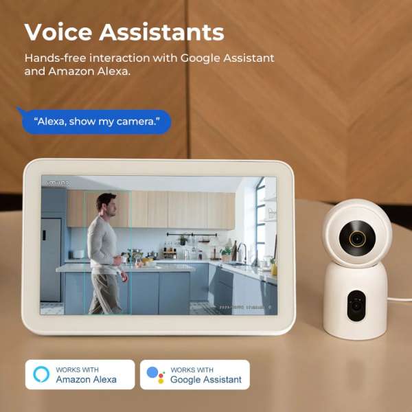 Xiaomi Imilab C30 Dual 3K+3K WiFi Plug-in Indoor Camera