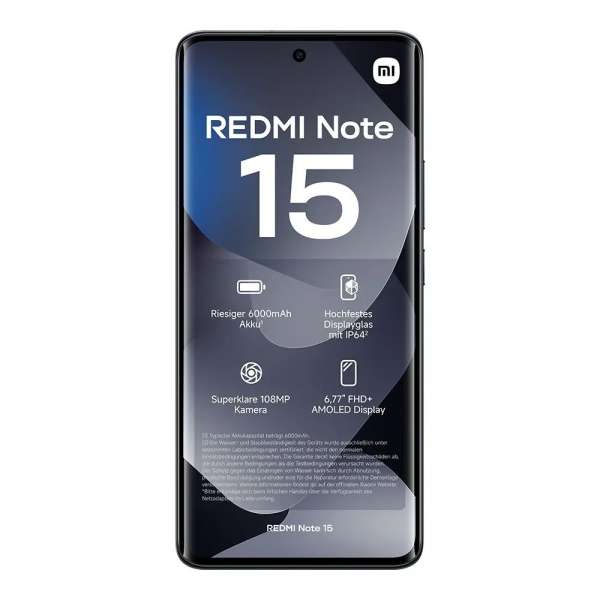 Xiaomi Redmi Note 15 128GB DualSIM Midnight Black